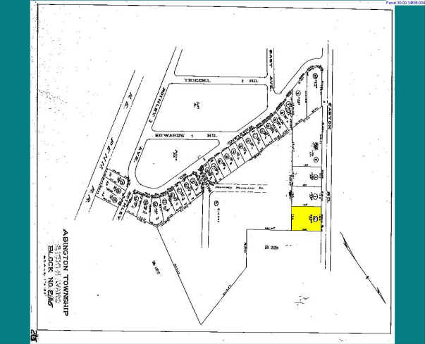 1409 Easton Rd, Abington, PA à vendre - Plan cadastral - Image 1 de 1