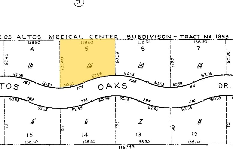 779 Altos Oaks Dr, Los Altos, CA à vendre - Plan cadastral - Image 3 de 4