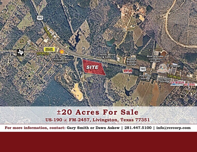 US Hwy 190 and FMN 2457, Livingston, TX à vendre - Photo principale - Image 1 de 1