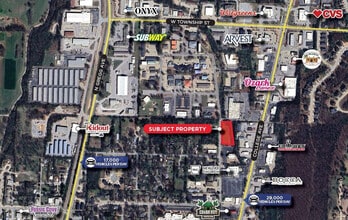 Green Acres Rd, Fayetteville, AR - AÉRIEN  Vue de la carte