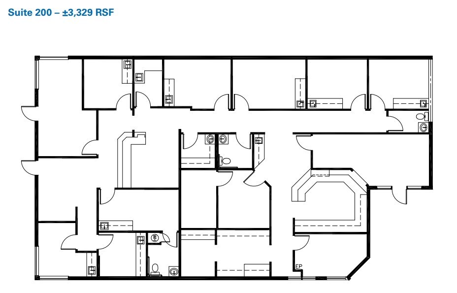 240 La Casa Via, Walnut Creek, CA à louer Plan d’étage- Image 1 de 3