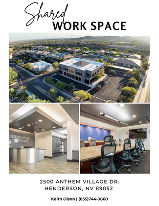 Plus de détails pour 2500 Anthem Village Dr, Henderson, NV - Bureau à louer