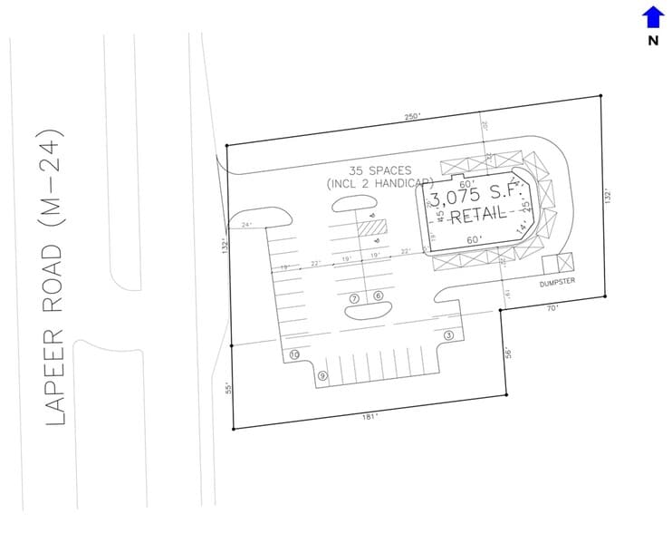 4117 S Lapeer Rd, Orion Township, MI for lease - Site Plan - Image 2 of 5