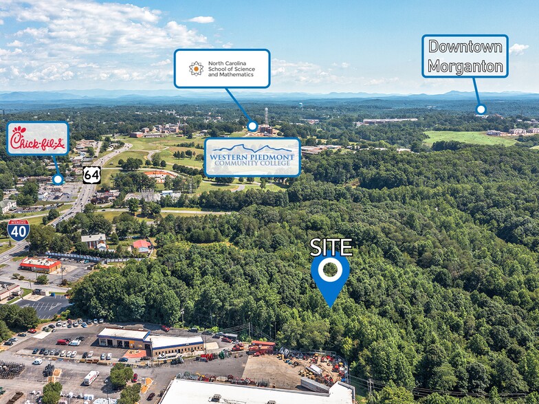 Land in Morganton, NC for sale - Aerial - Image 2 of 4