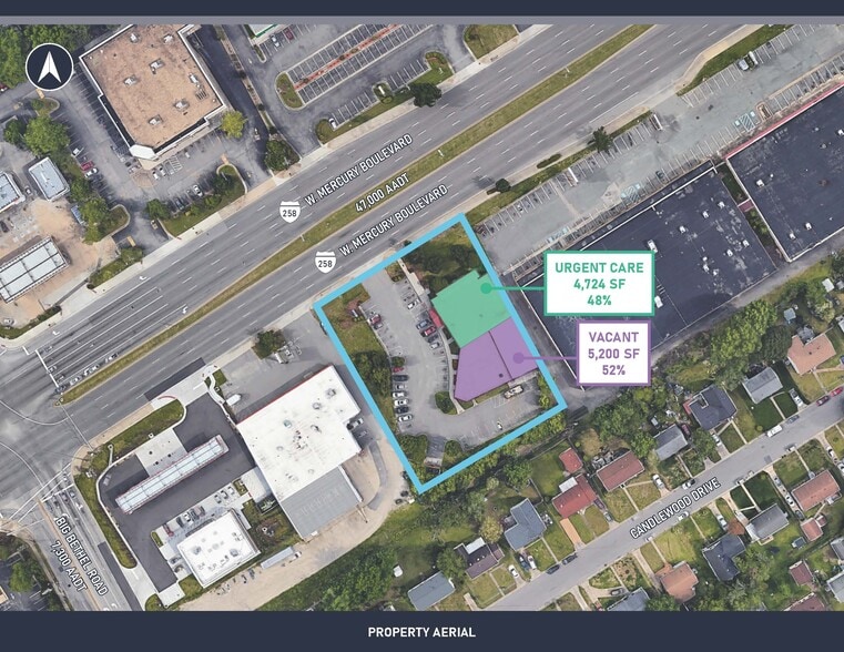 3321 W Mercury Blvd, Hampton, VA for lease - Aerial - Image 3 of 7