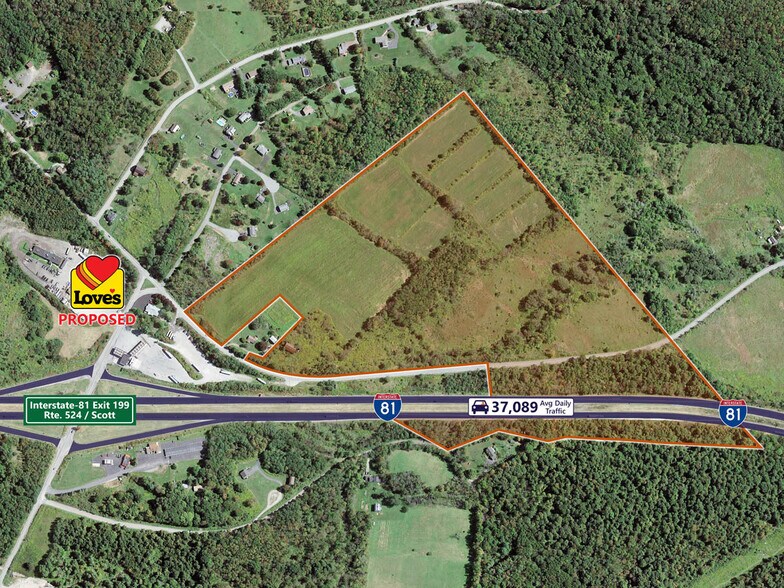Justus Blvd., Olyphant, PA à vendre - Aérien - Image 1 de 2