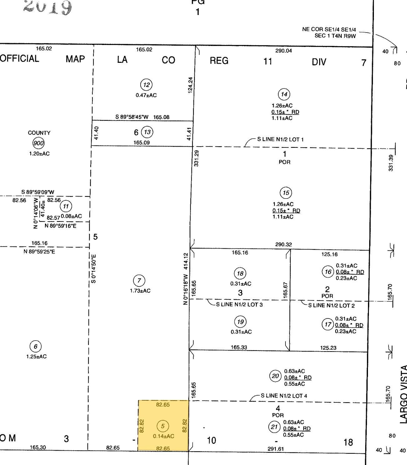 20327 Pretty-O-Ranch Rd, Llano, CA for sale Plat Map- Image 1 of 2