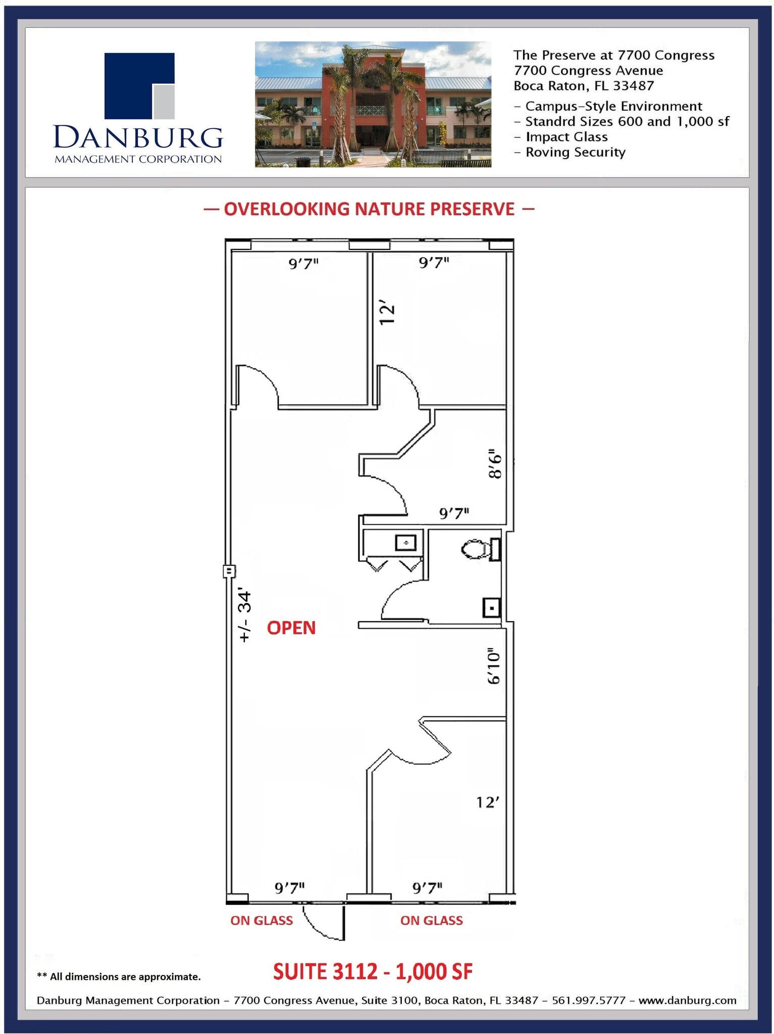 7700 Congress Ave, Boca Raton, FL à louer Plan d’étage- Image 1 de 1
