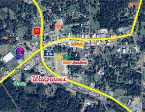 280 San Antonio Ave, Many, LA - AERIAL map view