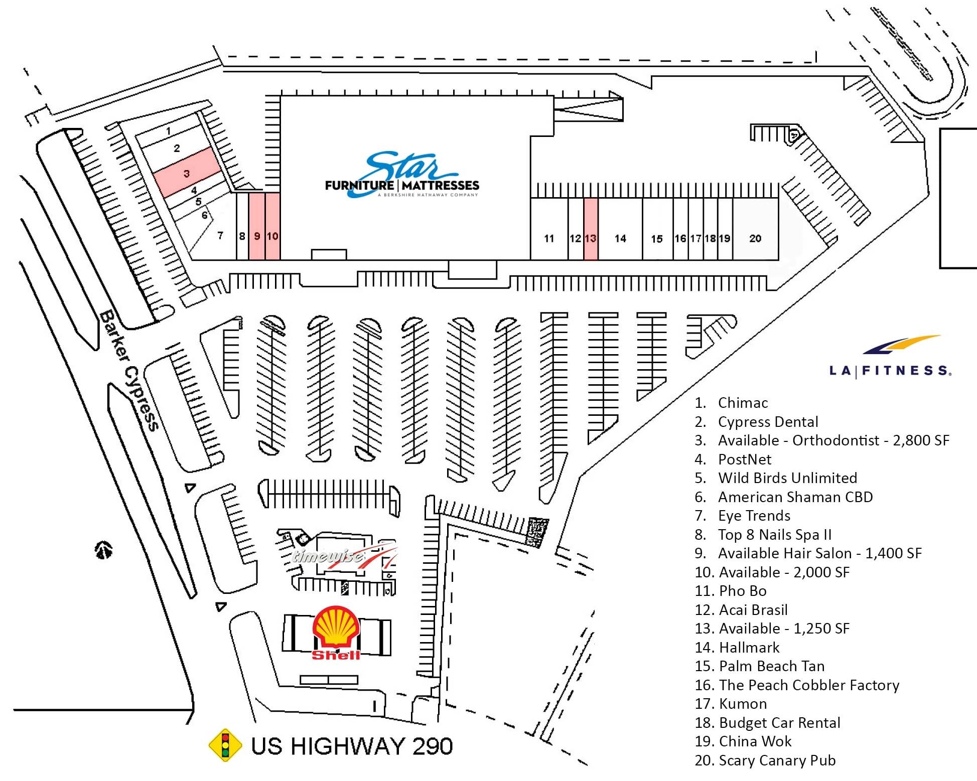 12312-12320 Barker Cypress Rd, Cypress, TX for lease Site Plan- Image 1 of 2