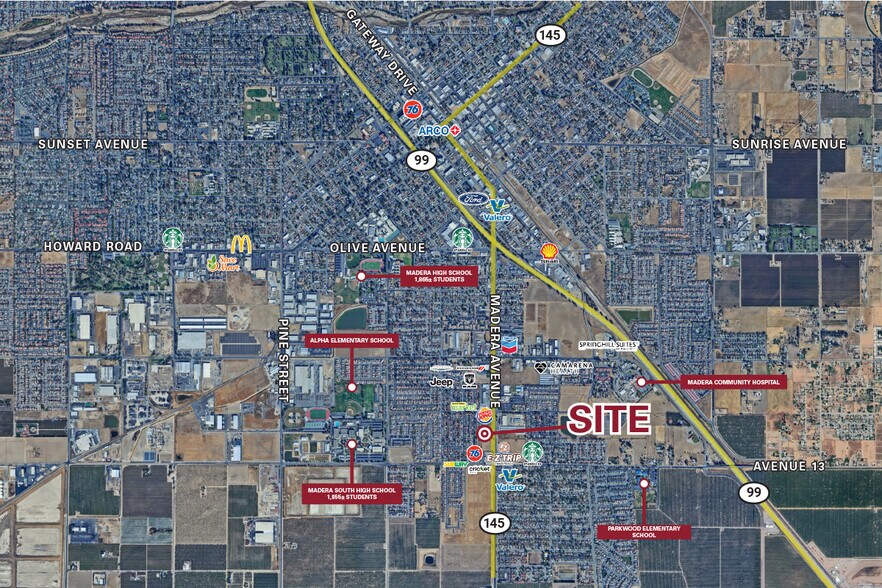 SWC Madera Avenue & Gary Lane, Madera, CA à louer - Photo du bâtiment - Image 2 de 2