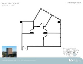 1415 North Loop W, Houston, TX for lease Floor Plan- Image 1 of 1
