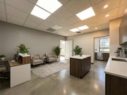 Reception area Virtually Staged