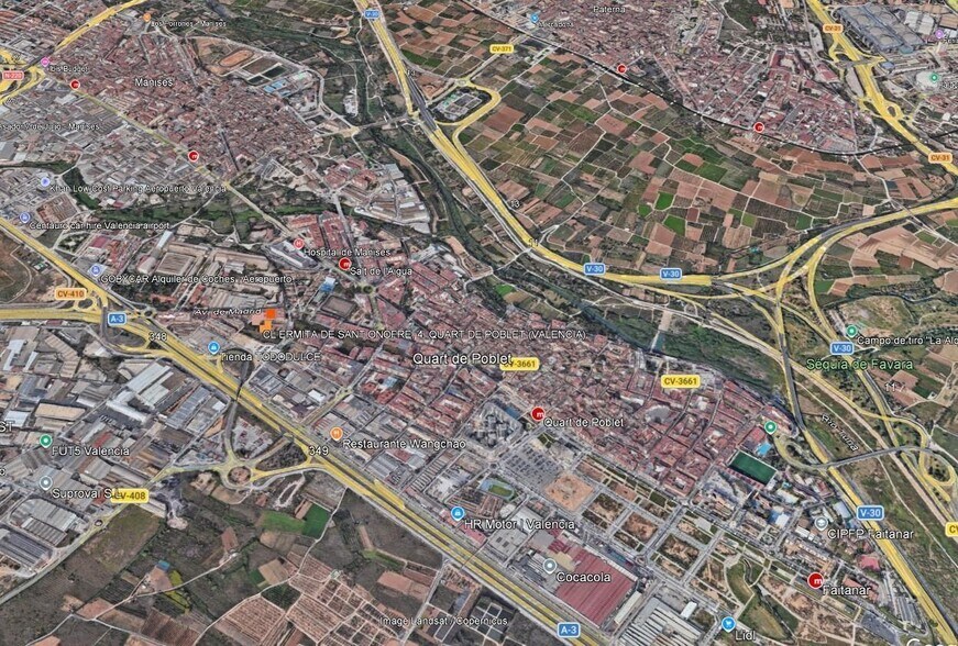 Land in Quart de Poblet, Valencia for sale - Aerial - Image 3 of 4