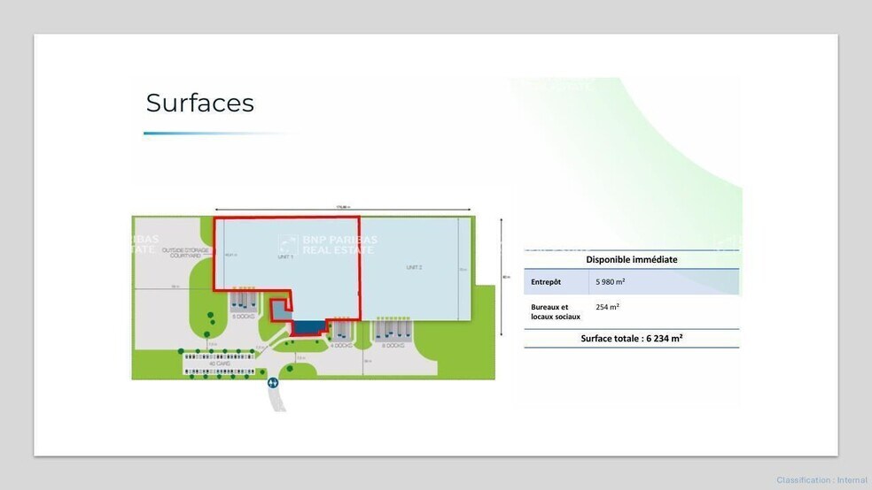 Bureau dans Lespinasse à louer - Plan d’étage - Image 3 de 3