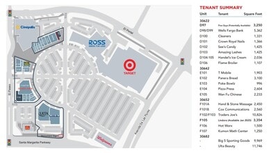 30622-30632 Santa Margarita Pky, Rancho Santa Margarita, CA à louer Plan de site- Image 1 de 1