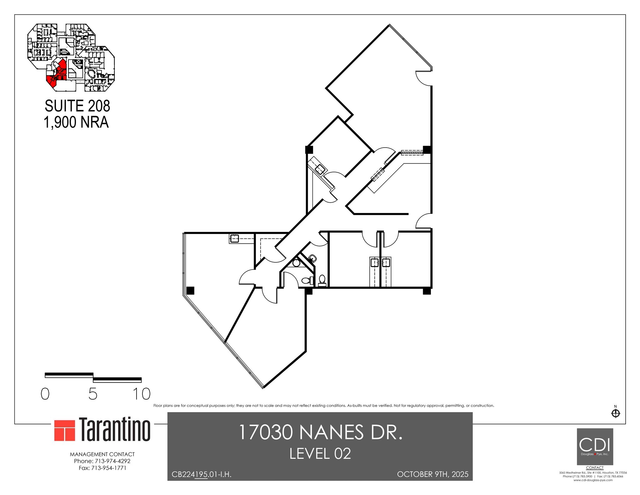 17030 Nanes Dr, Houston, TX à louer Plan de site- Image 1 de 1
