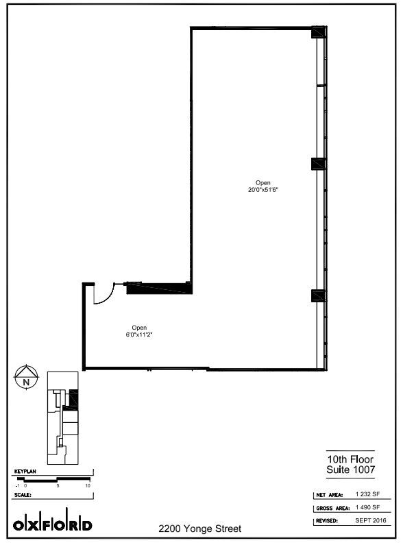 2200 Yonge St, Toronto, ON à louer Plan d’étage- Image 1 de 1