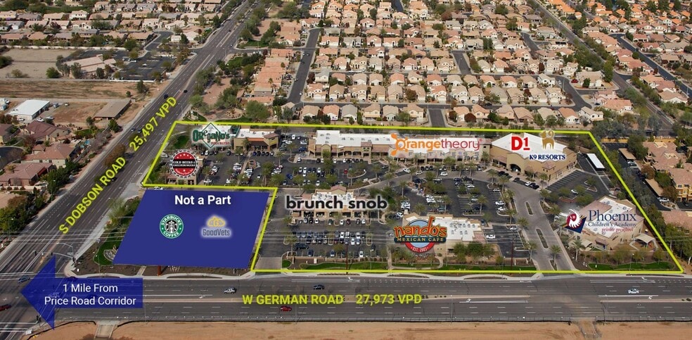 S Dobson Rd, Chandler, AZ for lease - Aerial - Image 2 of 12