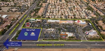 S Dobson Rd, Chandler, AZ - AERIAL  map view