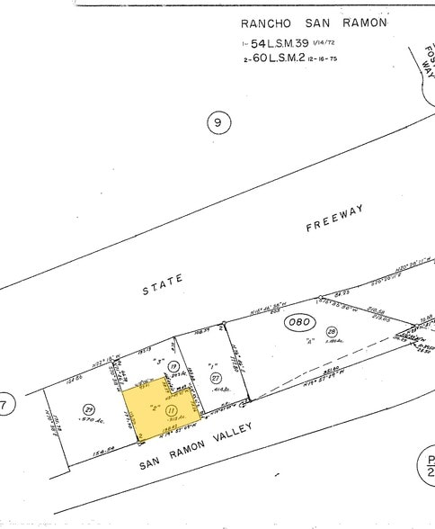 2210 San Ramon Valley Blvd, San Ramon, CA à vendre - Plan cadastral - Image 2 de 5
