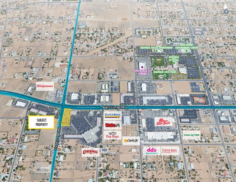 Main Street, Hesperia, CA for sale - Aerial - Image 2 of 10