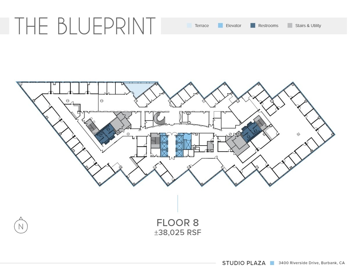 3400 W Riverside Dr, Burbank, CA à louer Plan d’étage- Image 1 de 1