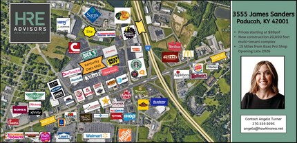 3555 James Sanders Blvd, Paducah, KY - Aerial map view - Image1