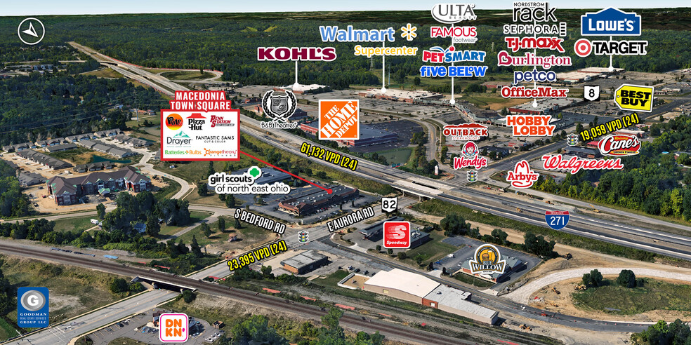 746 E Aurora Rd, Macedonia, OH à louer - Aérien - Image 2 de 5