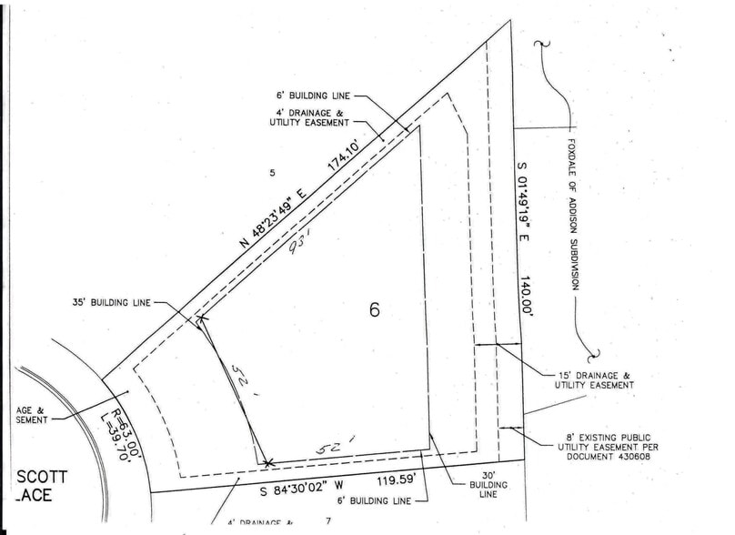 1660 Prescott Pl, Addison, IL for sale - Plat Map - Image 1 of 1