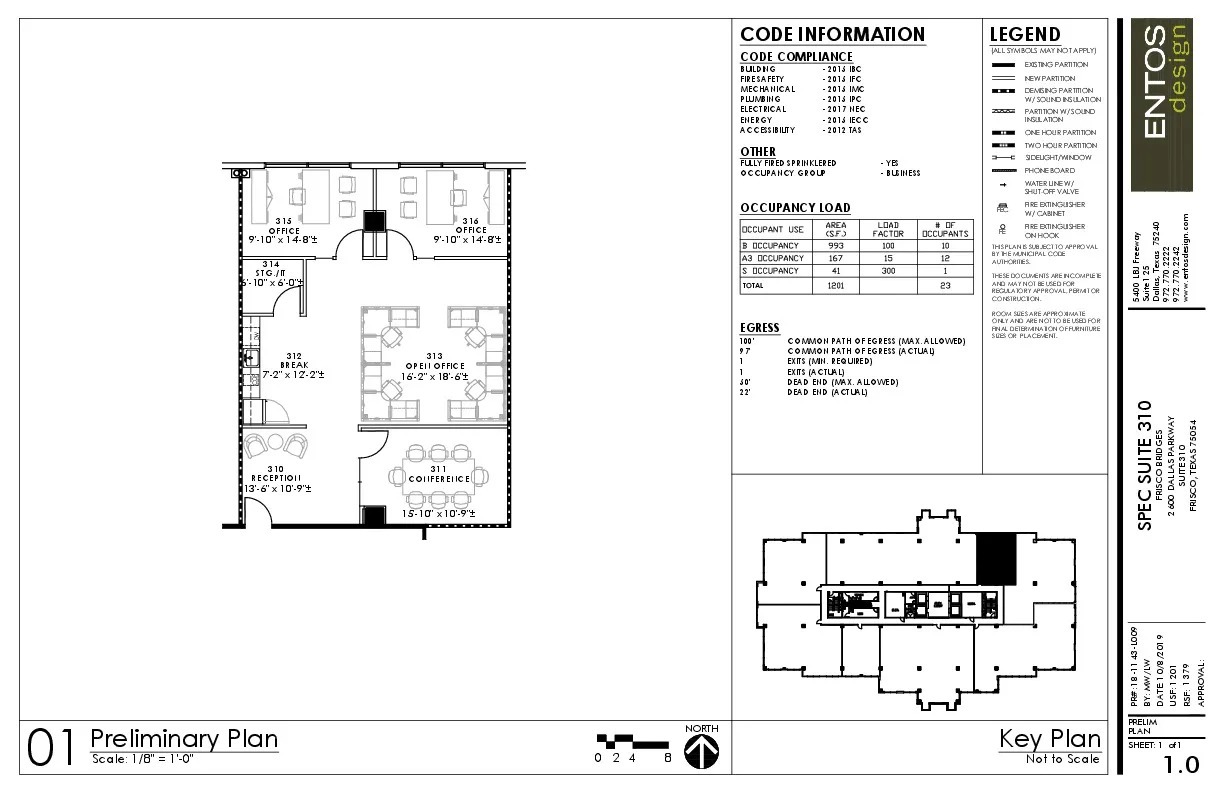 2600 N Dallas Pky, Frisco, TX à louer Plan d’étage- Image 1 de 1