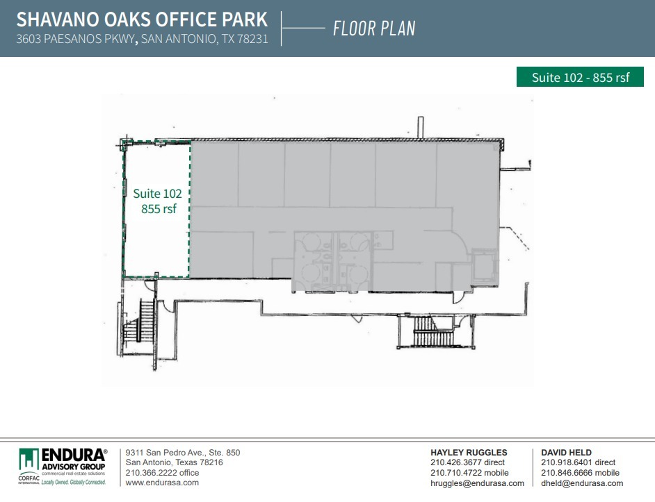 3603 Paesanos Pky, San Antonio, TX à louer Plan d’étage- Image 1 de 1