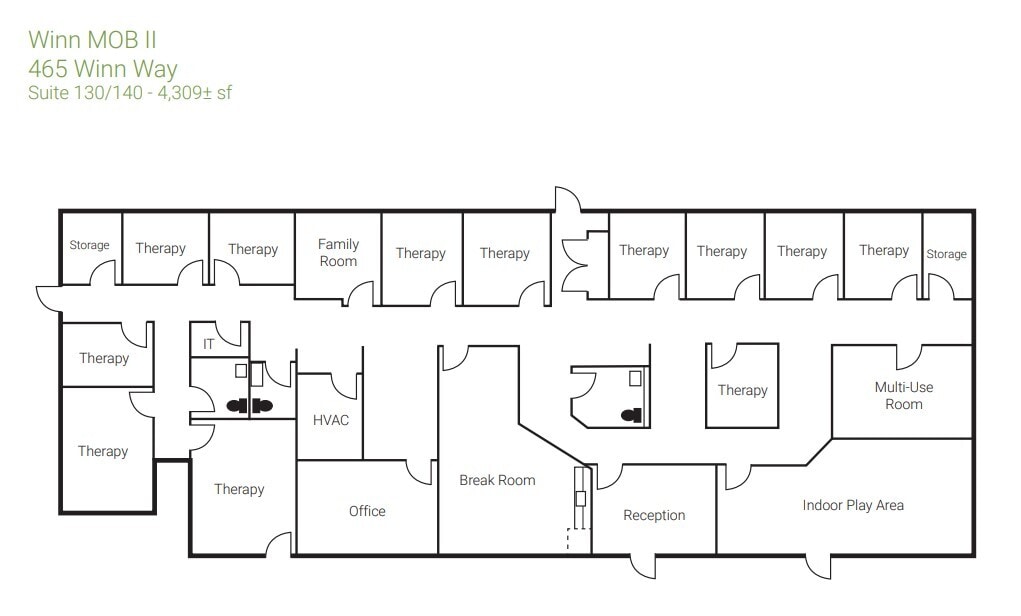495 Winn Way, Decatur, GA for lease Floor Plan- Image 1 of 1