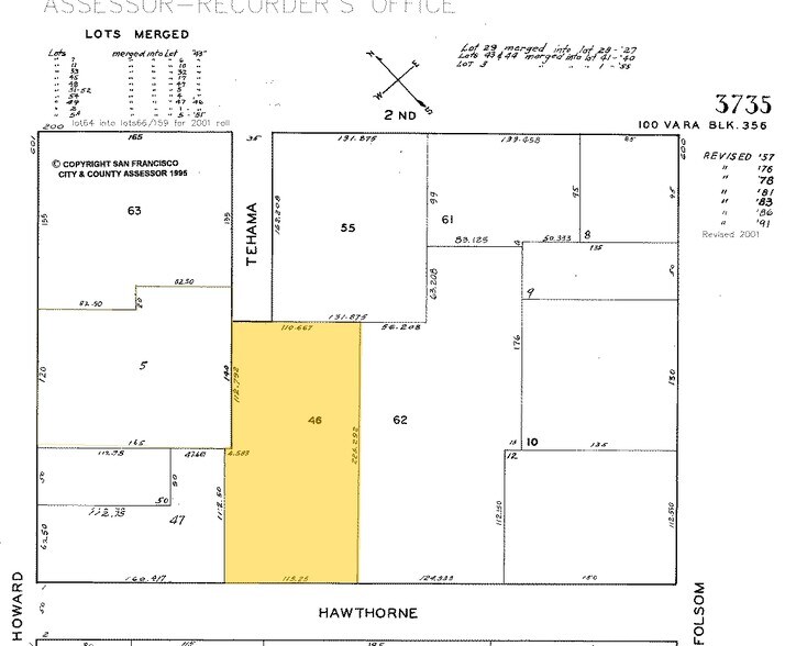 55 Hawthorne St, San Francisco, CA à louer - Plan cadastral - Image 2 de 13