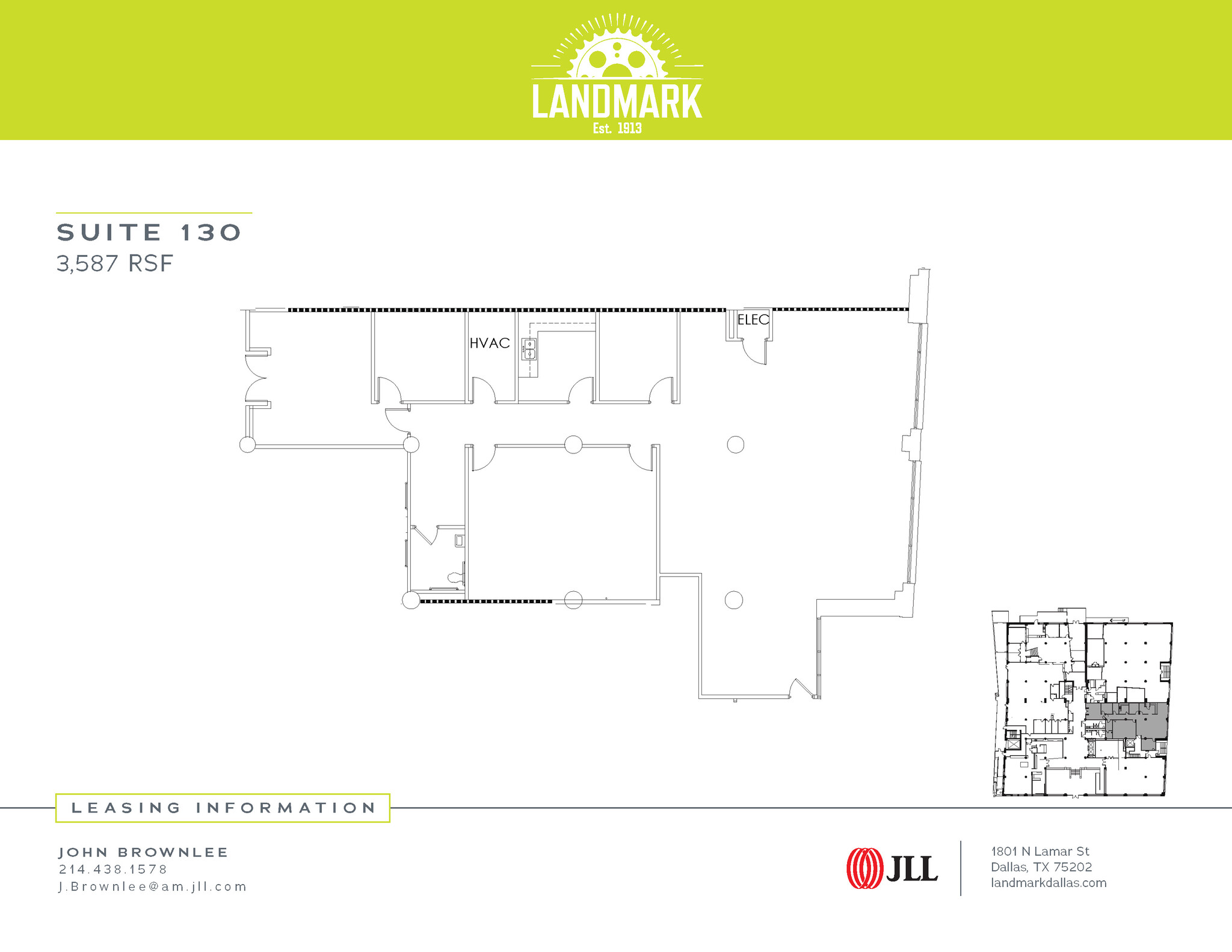 1801 N Lamar St, Dallas, TX à louer Plan d  tage- Image 1 de 2