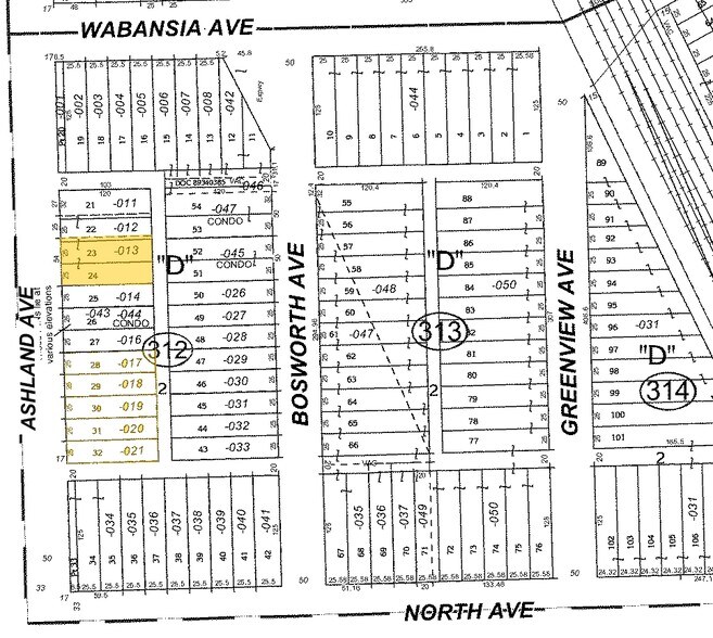 1637 N Ashland Ave, Chicago, IL à louer - Plan cadastral - Image 3 de 6