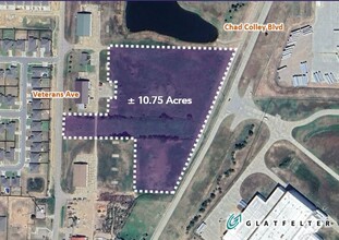 Chad Colley Blvd, Fort Smith, AR - AERIAL  map view