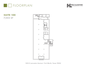 1212 E Lancaster Ave, Fort Worth, TX for lease Floor Plan- Image 1 of 1