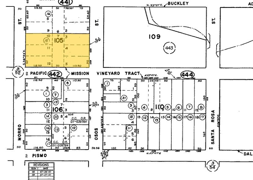 1288 Morro St, San Luis Obispo, CA à louer - Plan cadastral - Image 3 de 8