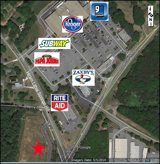 Brownsville Rd & Hiram Lithia Springs Rd, Powder Springs, GA for sale - Plat Map - Image 2 of 3