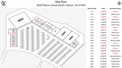 3555 Mercer University Dr, Macon-Bibb, GA for lease Site Plan- Image 1 of 1