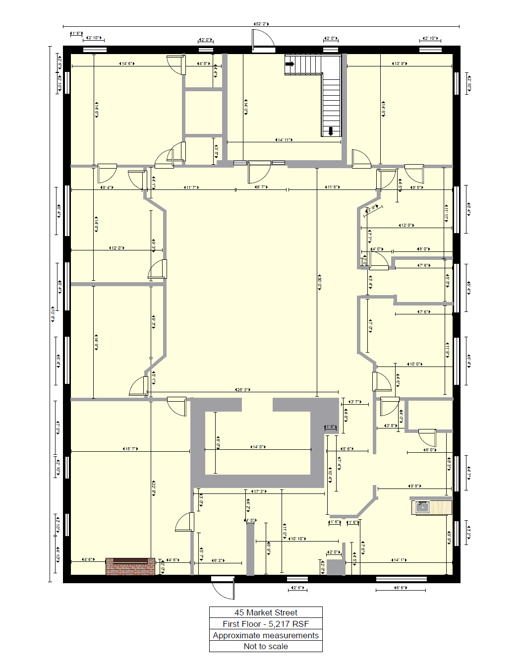 45 Market St, Manchester, NH à louer Plan d  tage- Image 1 de 1