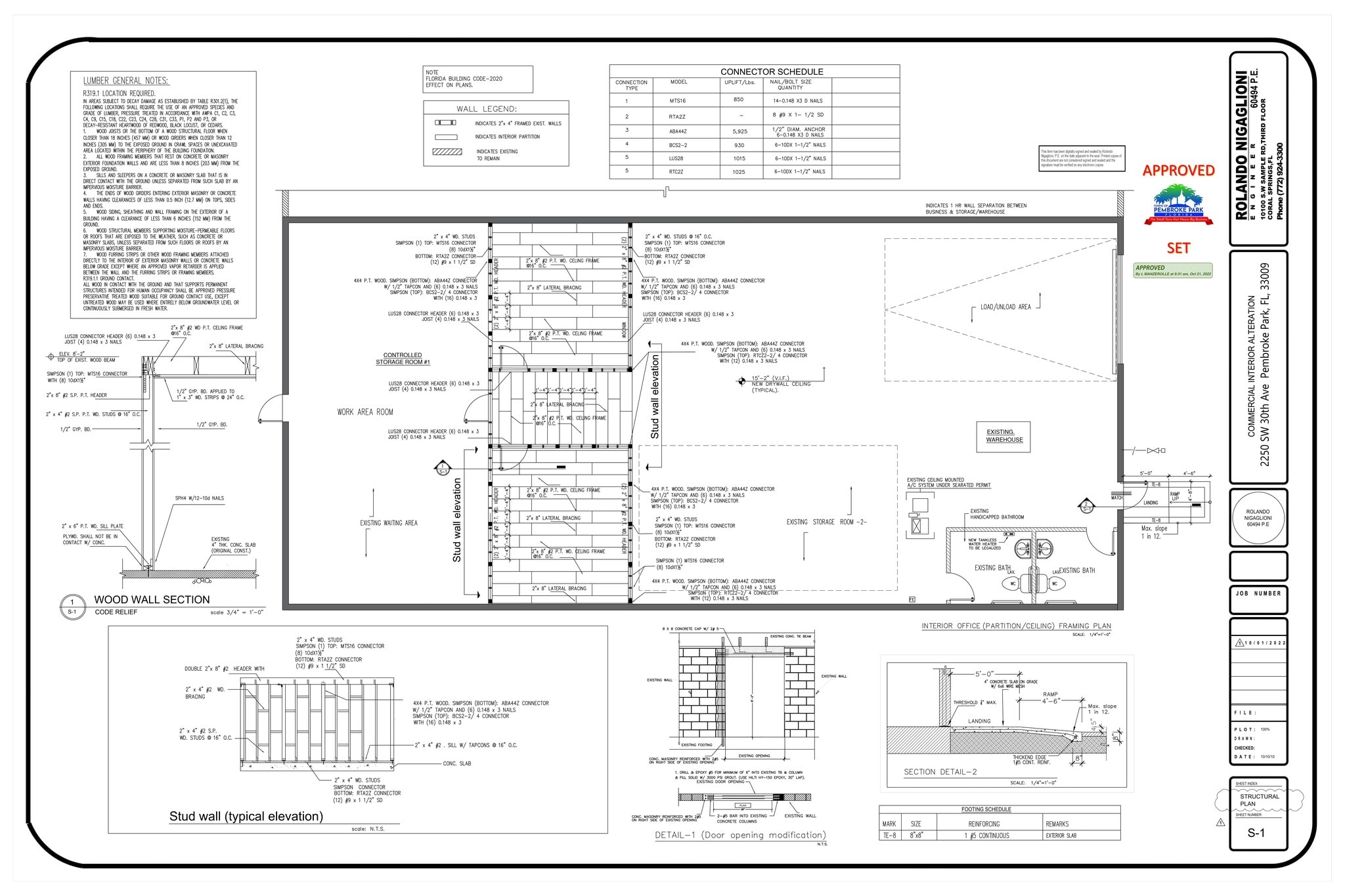 2250 SW 30th Ave, Hallandale, FL à louer Plan de site- Image 1 de 2