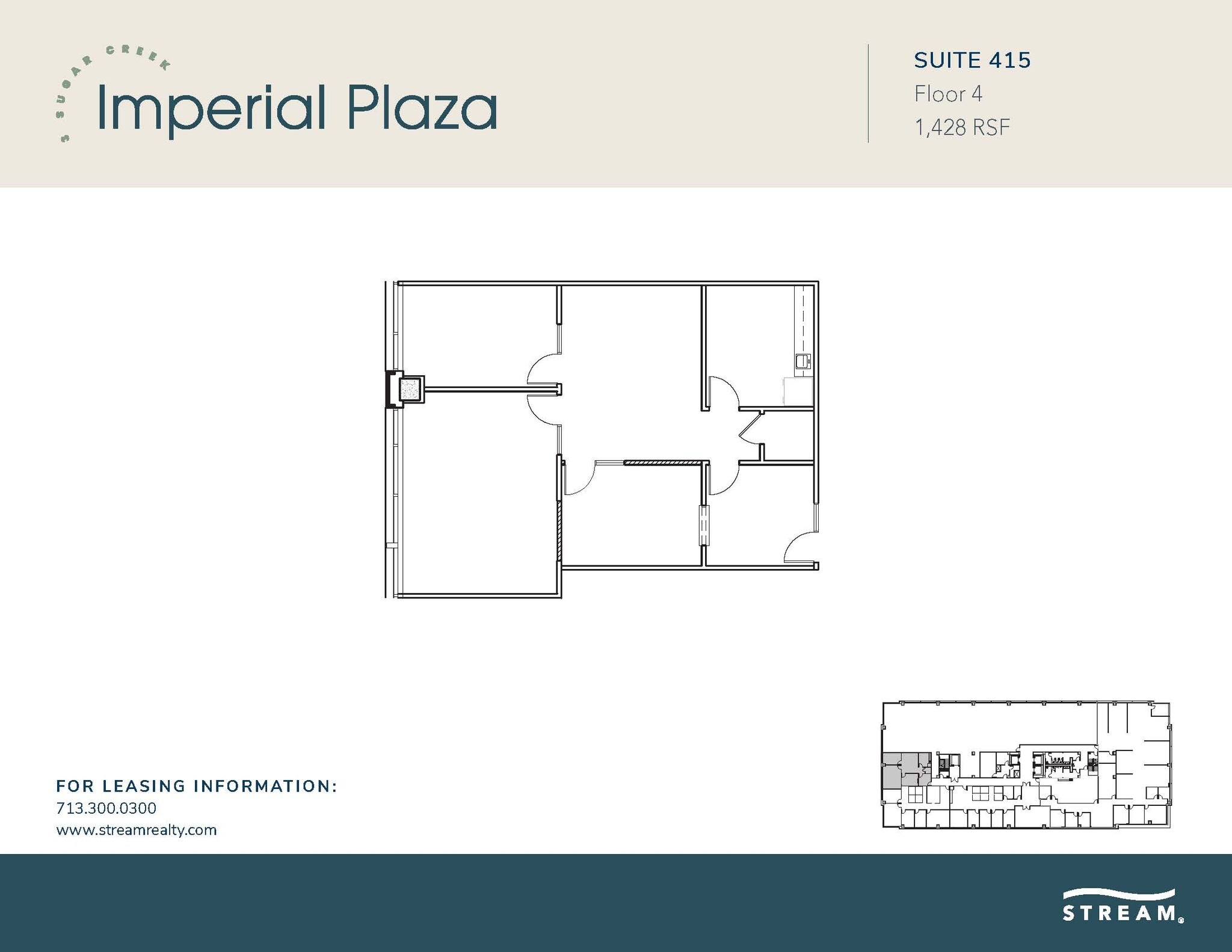3 Sugar Creek Center Blvd, Sugar Land, TX à louer Plan d’étage- Image 1 de 1
