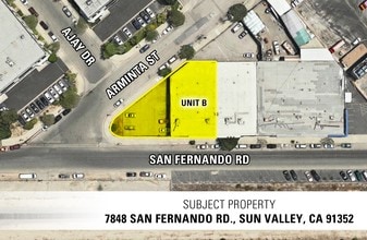 7848 San Fernando Rd, Sun Valley, CA - Aerial  map view