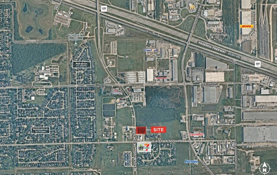 East Blvd, Deer Park, TX à vendre - Aérien - Image 2 de 3