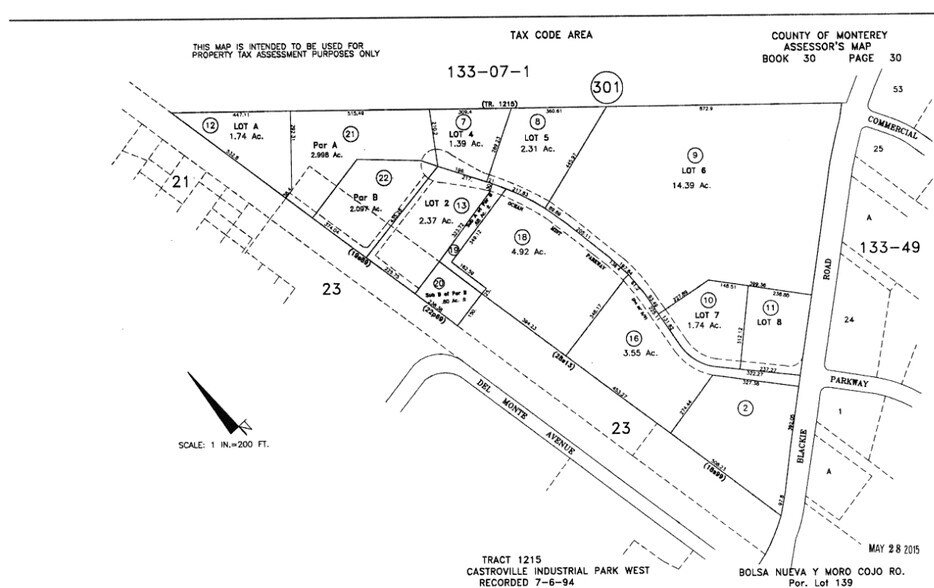 13525 Blackie Rd, Castroville, CA à louer - Plan cadastral - Image 3 de 8