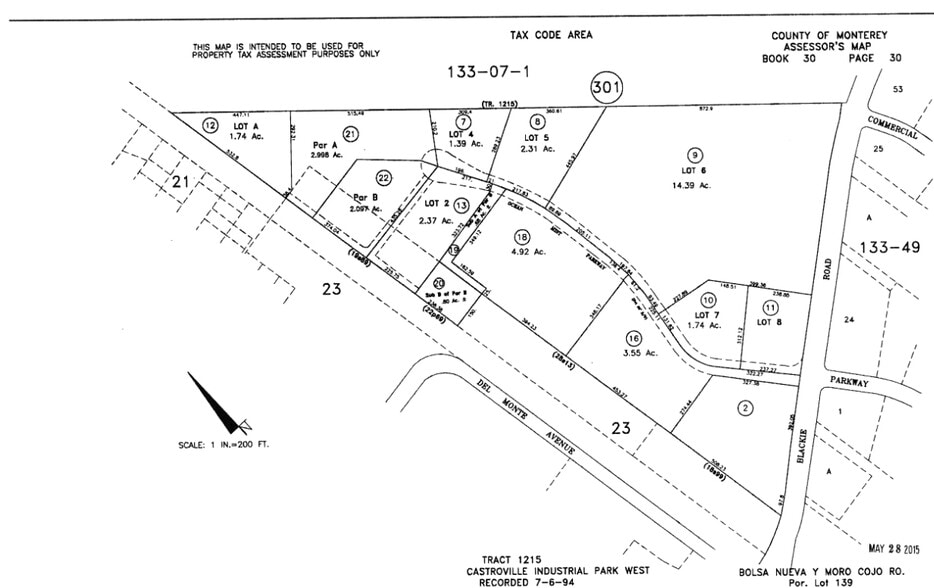 13525 Blackie Rd, Castroville, CA for lease - Plat Map - Image 3 of 8