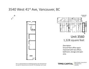 3522-3560 41st Av W, Vancouver, BC à louer Plan de site- Image 1 de 1