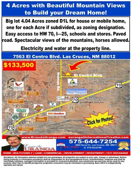 7563 El Centro Boulevard, Las Cruces, NM à vendre - Photo du bâtiment - Image 1 de 10